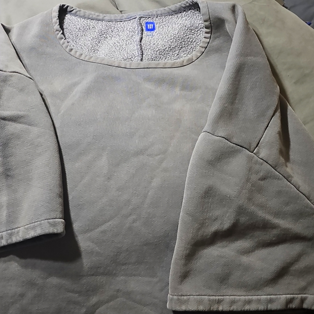 Yzy GAP Engineered by Balenciaga Fleece Yoke Tee Size XL Runs Very Big!